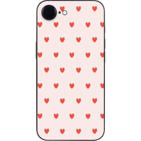 Pink and Red Hearts iPhone 16e Skin